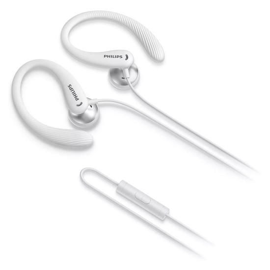 Безжични слушалки PHILIPS TAA1105WT Sport, White