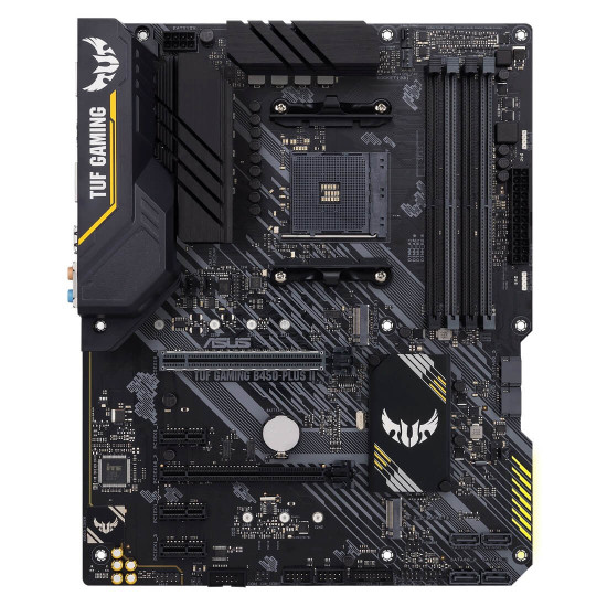 Дънна платка ASUS TUF GAMING B450-PLUS II, AM4, B450, 4xDIMM, DDR4, до 128GB, M.2, 90MB1650-M0EAY0
