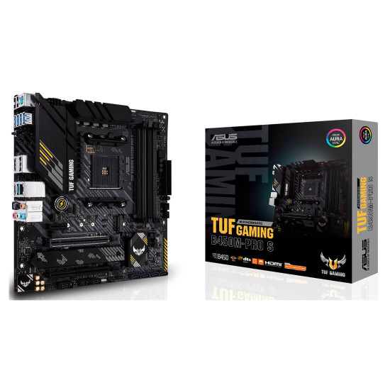 Дънна платка ASUS TUF GAMING B450M-PRO S, Socket AM4, microATX, 4xDDR4, HDMI, DP