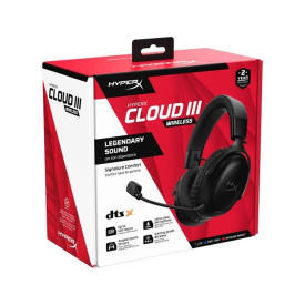 Безжични слушалки HyperX Cloud III Wireless, Black