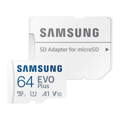 Карта памет Samsung EVO Plus 64GB micro SD Card + Adapter, V10, A1 (MB-MC64SA/EU)