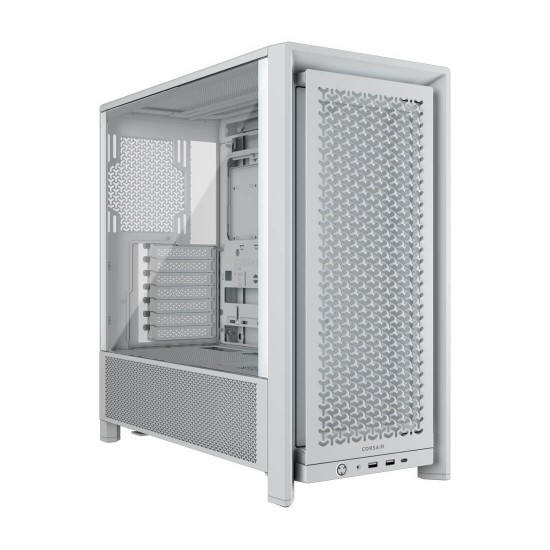 Кутия за компютър Corsair FRAME 4000D, Mid-Tower, White