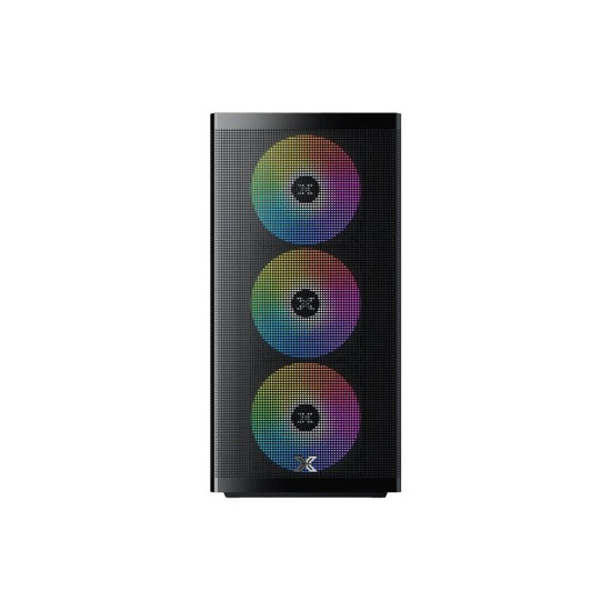 Кутия за компютър Xigmatek Osiris, 1 x USB 3.0, 2 x USB 2.0, ARGB контролер с дистанционно управление, Black