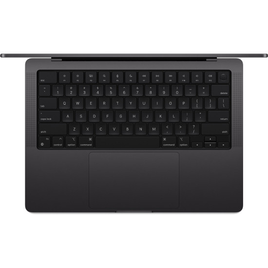 Лаптоп APPLE MacBook Pro, 14 инча, M4 Pro чип, 12-ядрен процесор, 16-ядрен графичен процесор, 24GB RAM, 512GB SSD, Space Black