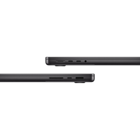Лаптоп APPLE MacBook Pro, 14 инча, M4 Pro чип, 12-ядрен процесор, 16-ядрен графичен процесор, 24GB RAM, 512GB SSD, Space Black