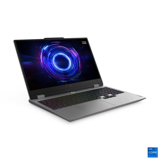 Лаптоп Lenovo LOQ 15IRX10, 15.6 инча FHD, Intel Core i5-13450HX, RTX 5060 8GB, 24GB DDR5, 512GB SSD, Luna Grey