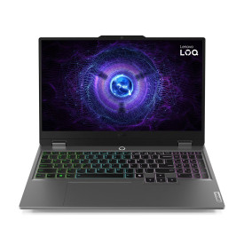 Лаптоп Lenovo LOQ, Intel Core i5-13450HX, 15.6 инча FHD 144Hz sRGB, 24GB DDR5, 512GB SSD, RTX4050 6GB, Luna Grey