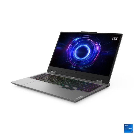 Лаптоп LENOVO LOQ Intel Core i7-13700HX, 15.6 инча, FHD, 144Hz, 16GB DDR5, 512GB SSD, RTX 5060 8GB, Luna Grey