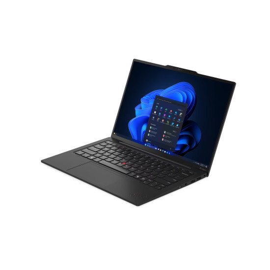 Лаптоп Lenovo ThinkPad X1 Carbon Gen 13 Aura Edition, 14 инча OLED 2.8K, Core Ultra 7 265U, 64GB LPDDR5x, 1TB SSD PCIe 5.0, Windows 11 Pro, Wi-Fi 7, Black