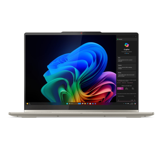 Лаптоп LENOVO Yoga 7 2-in-1 Intel Core Ultra 5 226V, 14 инча, 2.8K OLED, 500N, 120Hz, Touch, 16GB DDR5, 1TB SSD, Windows 11 Home, Seashell