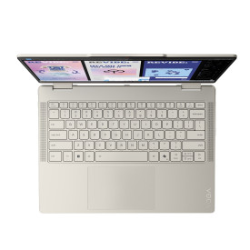 Лаптоп LENOVO Yoga 7 2-in-1 Intel Core Ultra 5 226V, 14 инча, 2.8K OLED, 500N, 120Hz, Touch, 16GB DDR5, 1TB SSD, Windows 11 Home, Seashell