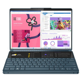 Лаптоп Lenovo Yoga Book 9, Intel Ultra 7 155U, 2x13.3 инча 2.8k OLED Touch, 32GB DDR5, 1TB SSD, Windows 11 Pro