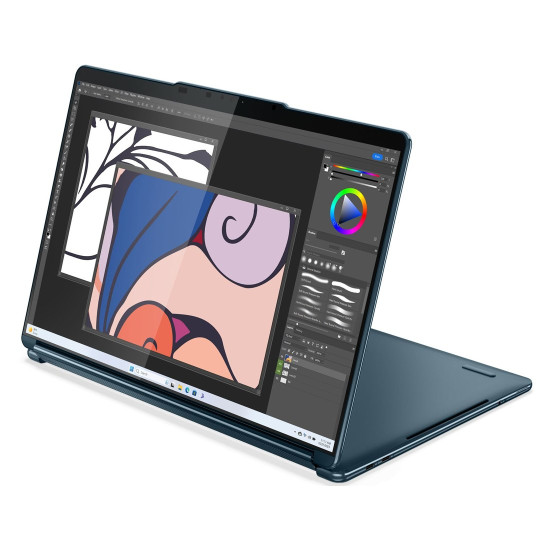 Лаптоп Lenovo Yoga Book 9, Intel Ultra 7 155U, 2x13.3 инча 2.8k OLED Touch, 32GB DDR5, 1TB SSD, Windows 11 Pro