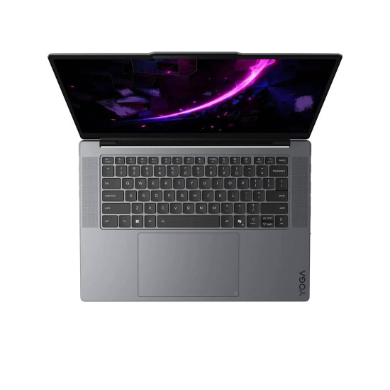 Лаптоп Lenovo Yoga Pro 7, NVIDIA N1X 650, 15.3 инча WQXGA OLED, 165 Hz, 32 GB DDR5 RAM, 1 TB PCIe SSD, Windows 11 Home, Thunder Grey