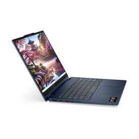 Лаптоп LENOVO IdeaPad 5 2-in-1, AMD Ryzen AI 5 340, 16 инча WUXGA, тъчскрийн, 16GB DDR5 RAM, 512GB SSD, Cosmic Blue, Windows 11 Home + Pen