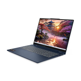 Лаптоп LENOVO IdeaPad 5 2-in-1, AMD Ryzen AI 5 340, 16 инча WUXGA, тъчскрийн, 16GB DDR5 RAM, 512GB SSD, Cosmic Blue, Windows 11 Home + Pen