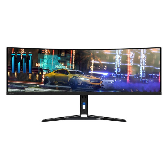 Монитор LENOVO Legion R45w-30, 44.5 инча VA, 5120x1440, 32:9, 165Hz, 1ms, 2xHDMI 2.1, 1xDP 1.4, 1x USB-C, USB хъб, RJ45