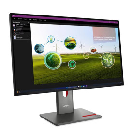 Монитор LENOVO ThinkVision P27Q-40, 27 инча, 2560 x 1440, IPS, 120Hz, USB-C 15W, Daisy Chain, KVM/eKVM, фабрично калибриран панел
