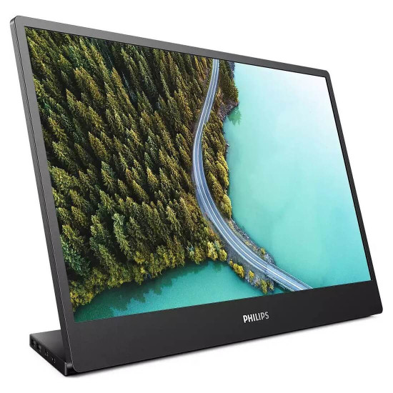 Монитор PHILIPS 3000 Series, 16B1P3302D/00, 15.6 инча, IPS, 1920x1080, USB-C, Черен