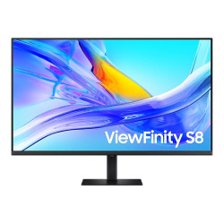 Монитор Samsung ViewFinity S8 S80UD, 37 инча, VA, UHD 4K, HDR10, USB-C 90W, 60Hz, 5ms