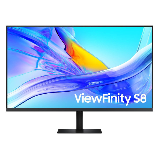 Монитор Samsung ViewFinity S8 S80UD UHD, 37 инча, 16:9, 3840x2160, VA, 5ms, 60Hz, HDR10, sRGB 100, HDMI, DP, USB-C 90 W, LAN