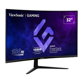 Монитор VIEWSONIC VX3218-PC-MHD, 32 инча, FHD, VA, 165Hz, 1ms, 2 x HDMI, DisplayPort, Speakers
