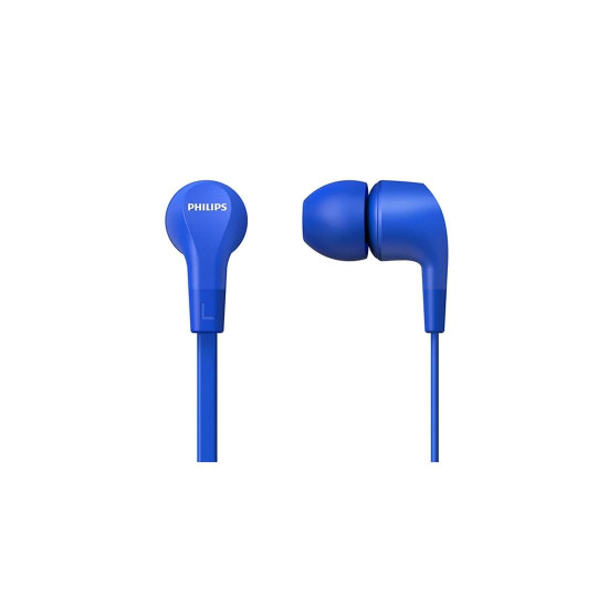 Слушалки PHILIPS In-ear с микрофон, сини, TAE1105BL/00