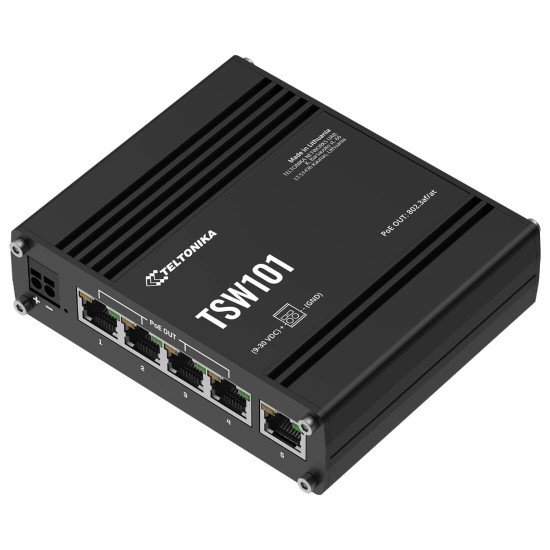 Суич TELTONIKA NETWORKS TSW101 Automotive PoE+ Switch