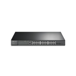 Суич TP-Link TL-SG3428XMP, 24 порта Gigabit PoE Plus, 4 порта 10G SFP Plus, L2 Plus, Omada SDN