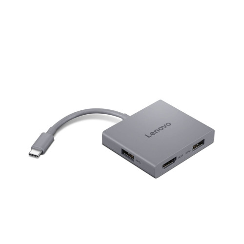 USB хъб Lenovo GX91R64790, 6-в-1, HDMI 4K, USB-A 3.2, USB-C PD, SD/TF четец