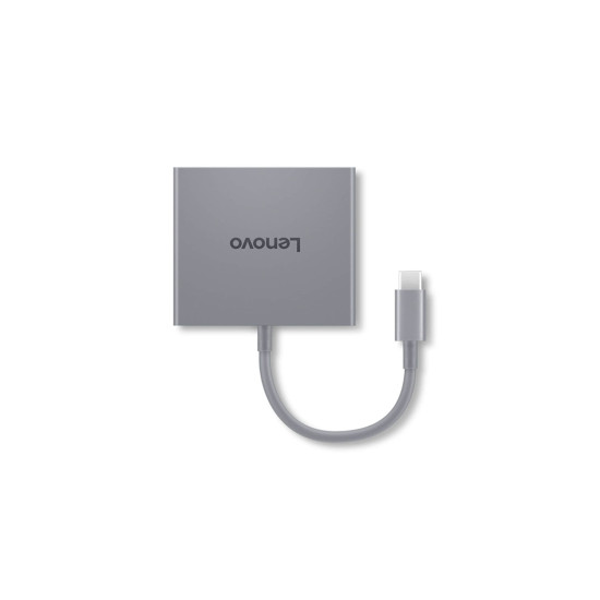 USB хъб Lenovo GX91R64790, 6-в-1, HDMI 4K, USB-A 3.2, USB-C PD, SD/TF четец
