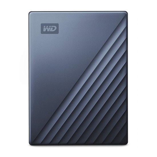Външен твърд диск WESTERN DIGITAL My Passport Ultra, 2TB, 2.5 инча, USB-C, USB 3.0, Blue