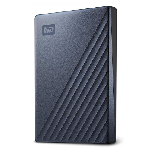 Външен твърд диск WESTERN DIGITAL My Passport Ultra, 2TB, 2.5 инча, USB-C, USB 3.0, Blue