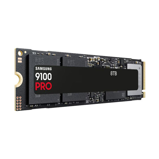 Вътрешен SSD диск Samsung 9100 PRO, 8TB, M.2 2280, PCIe 5.0 x4, NVMe 2.0, 8GB DDR4 кеш