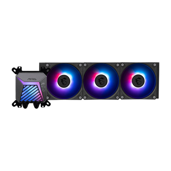 Водно охлаждане MSI MAG CORELIQUID A15 360, 360 mm, ARGB, 3x 120 mm, Black