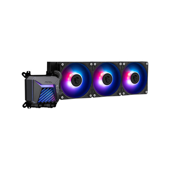 Водно охлаждане MSI MAG CORELIQUID A15 360, 360 mm, ARGB, 3x 120 mm, Black