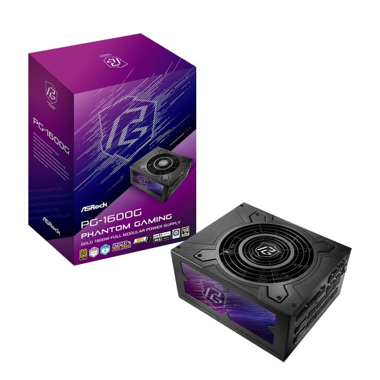 Захранване ASRock PG-1600G, 1600W, 80 Plus Gold, Модулно