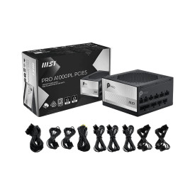 Захранване MSI PRO A1000PL PCIE5, 850 W, 80 Plus Platinum, 150 x 150 x 86 mm