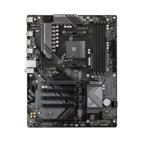 Дънна платка Gigabyte B550 EAGLE, AM4, ATX, DDR4, PCIe 4.0, M.2, HDMI, USB 3.2, RGB Fusion