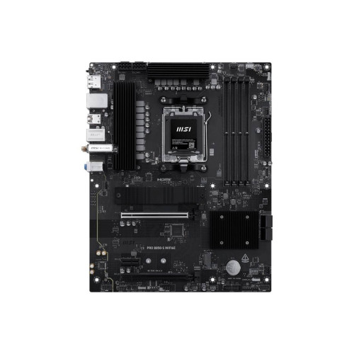 Дънна платка MSI PRO B850-S WIFI6E, ATX, AM5, DDR5, 2 x PCIe x16, 2 x M.2, 4 x USB 5 Gbps, 3 x USB 10 Gbps, 2.5G LAN, Wi-Fi 6E, Bluetooth