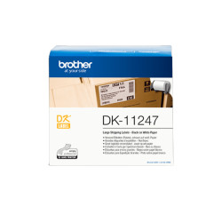 Етикети Brother DK-11247, 103mm x 164mm, 180 броя, White