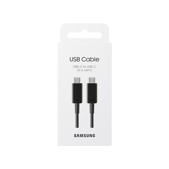 Кабел SAMSUNG, 1.8 m, 5 A, Black