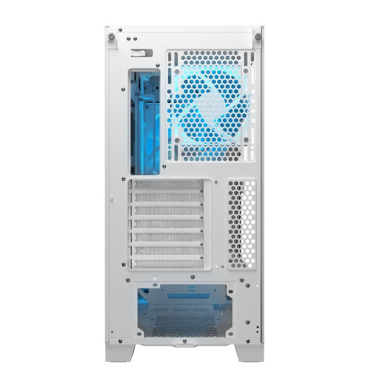 Кутия за компютър COUGAR AIRFACE FLO RGB, Mid Tower, White