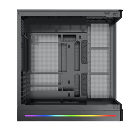 Кутия за компютър Pano II EN48418, 2 x USB 3.0, USB Type-C, извит панел от закалено стъкло, Black