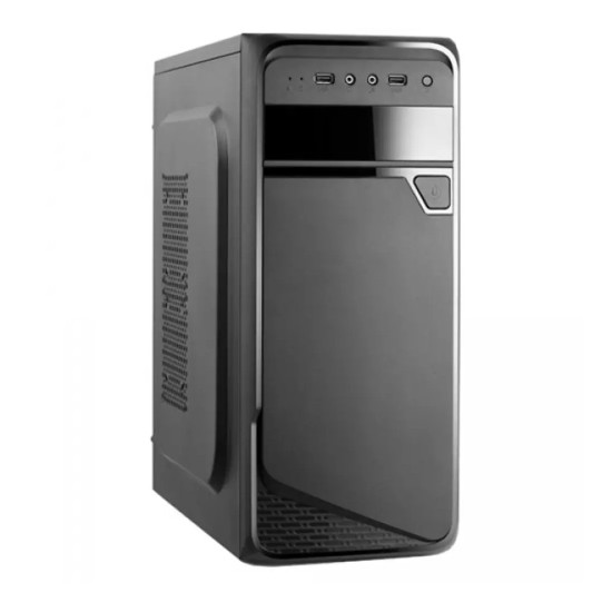 Кутия за компютър VLINE K101, 5.25"x1, 3.5"x3,2.5"SSDx2, 2xUSB2.0, 600W Black