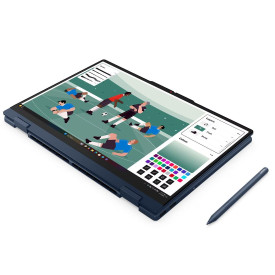 Лаптоп LENOVO IdeaPad 5 2-in-1, AMD Ryzen 7 250, 15.3 инча, 16 GB DDR5, 512 GB PCIe, Windows 11 Home, Cosmic Blue