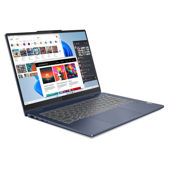 Лаптоп LENOVO IdeaPad 5 2in1, AMD Ryzen 5 8645HS, 14 инча, WUXGA Touch, 16GB DDR5, 512GB SSD