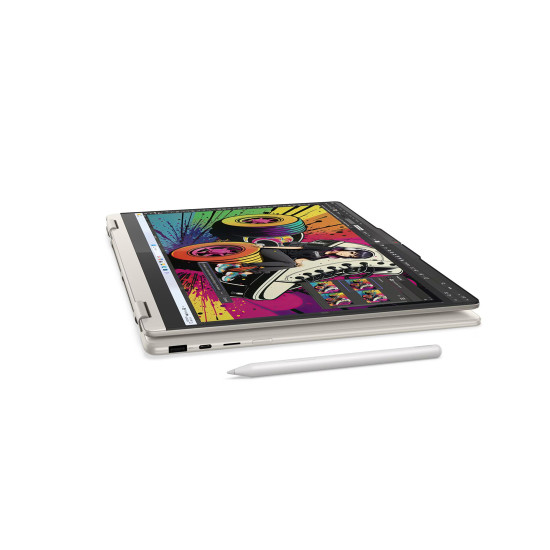 Лаптоп Lenovo Yoga 7 2-in-1 16AKP10, AMD Ryzen AI 7 350, 16" 2.8K OLED Touch, 32GB LPDDR5x, 1TB SSD, Windows 11 Home, Seashell