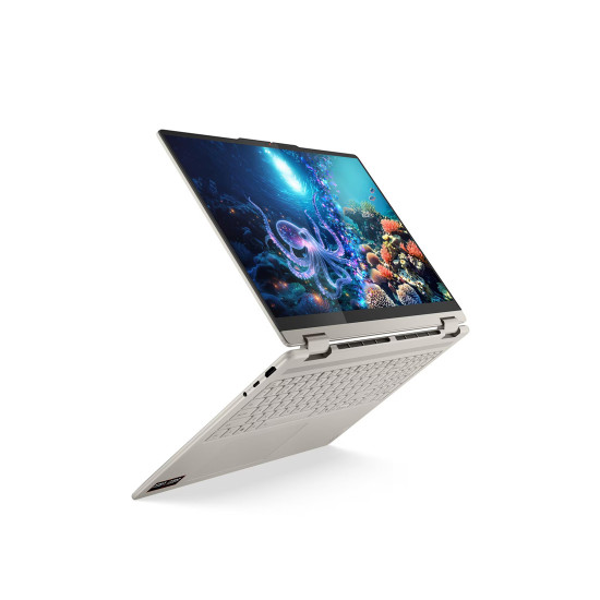 Лаптоп Lenovo Yoga 7 2-in-1 16AKP10, AMD Ryzen AI 7 350, 16" 2.8K OLED Touch, 32GB LPDDR5x, 1TB SSD, Windows 11 Home, Seashell