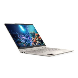 Лаптоп Lenovo Yoga 7 2-in-1, AMD Ryzen AI 7 350, 14 инча 2.8K OLED 500N 120Hz, 24GB DDR5x, 1TB SSD, Windows 11 Home, Seashell + Pen